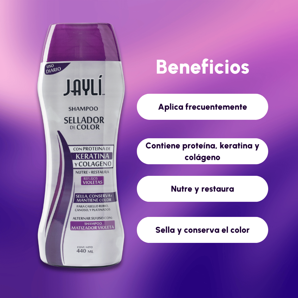 Shampoo Sellador de Color Violeta 440 ml - Imagen 3