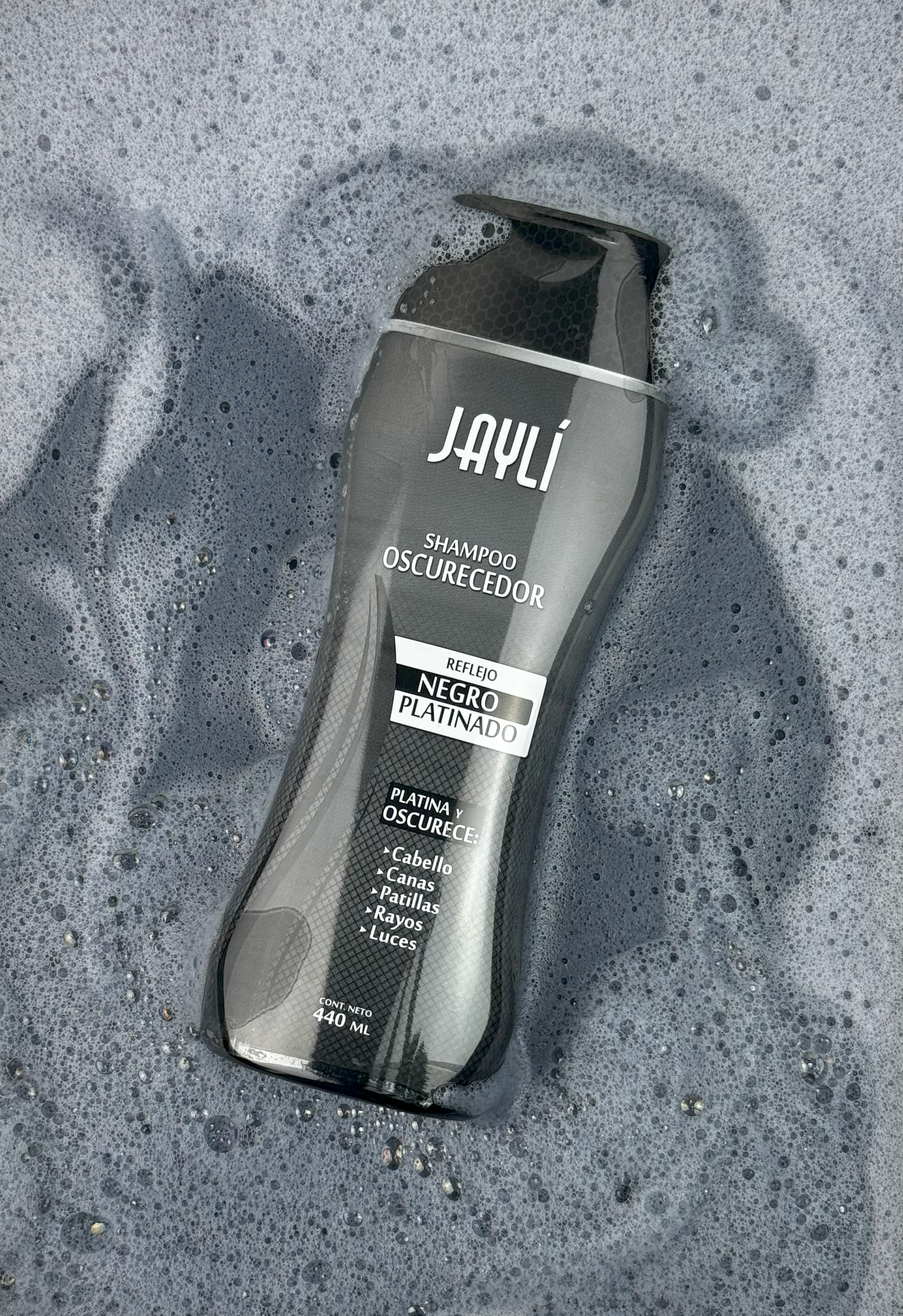 Shampoo Oscurecedor Platinador Negro 440 ml - Imagen 6