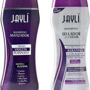 2 Pack (Shampoo Matizador + Sellador Violeta Jayli, 440 ml)